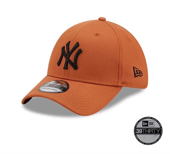 New Era New York Yankees League Essential Brown 39THIRTY Cap Unisex Şapka 60222425