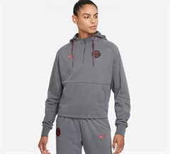 Nike Paris Saint-Germain Çeyrek Fermuarlı Fleece Kadın Kapüşonlu Futbol Sweatshirt DB8086-025